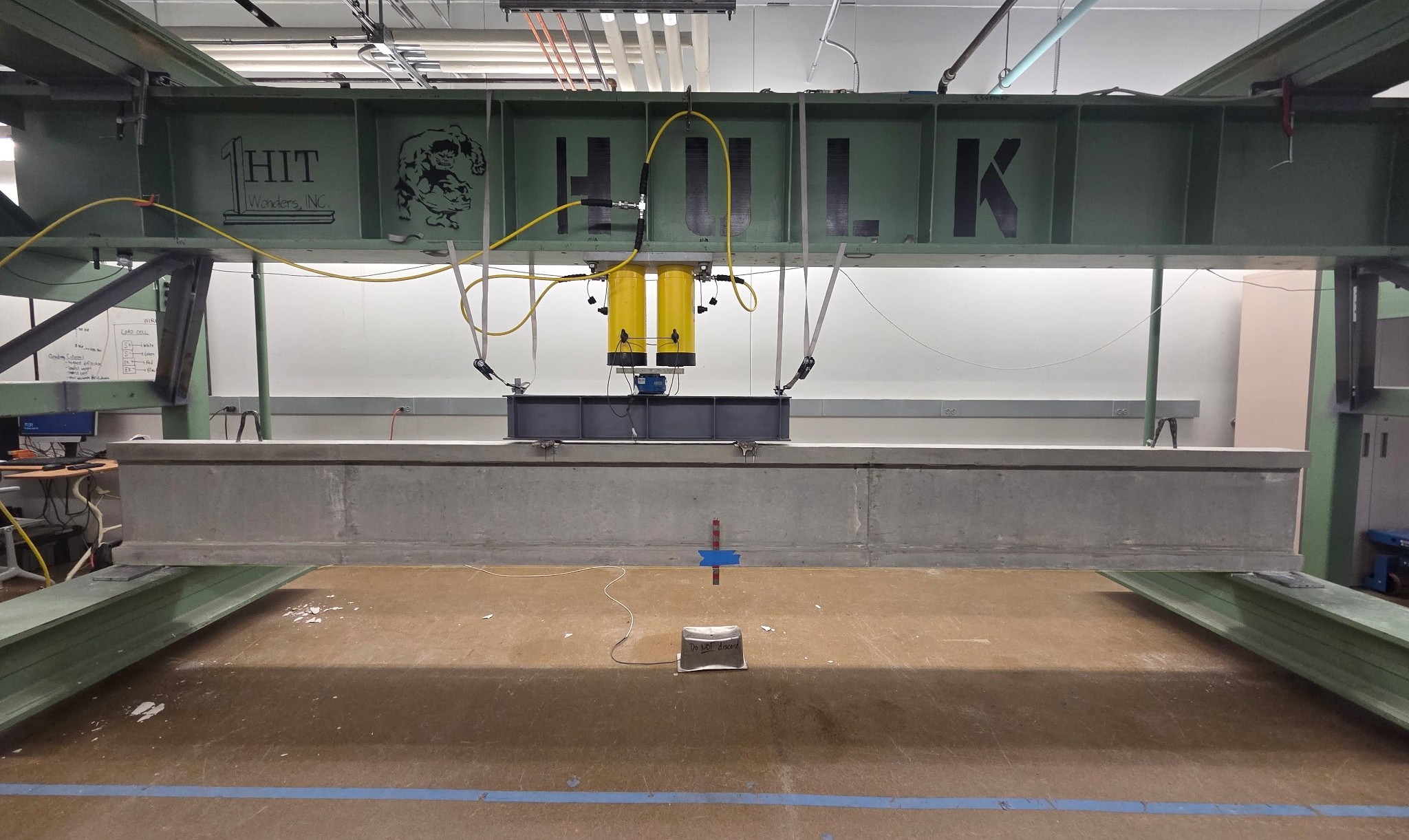 Beam in Test Frame