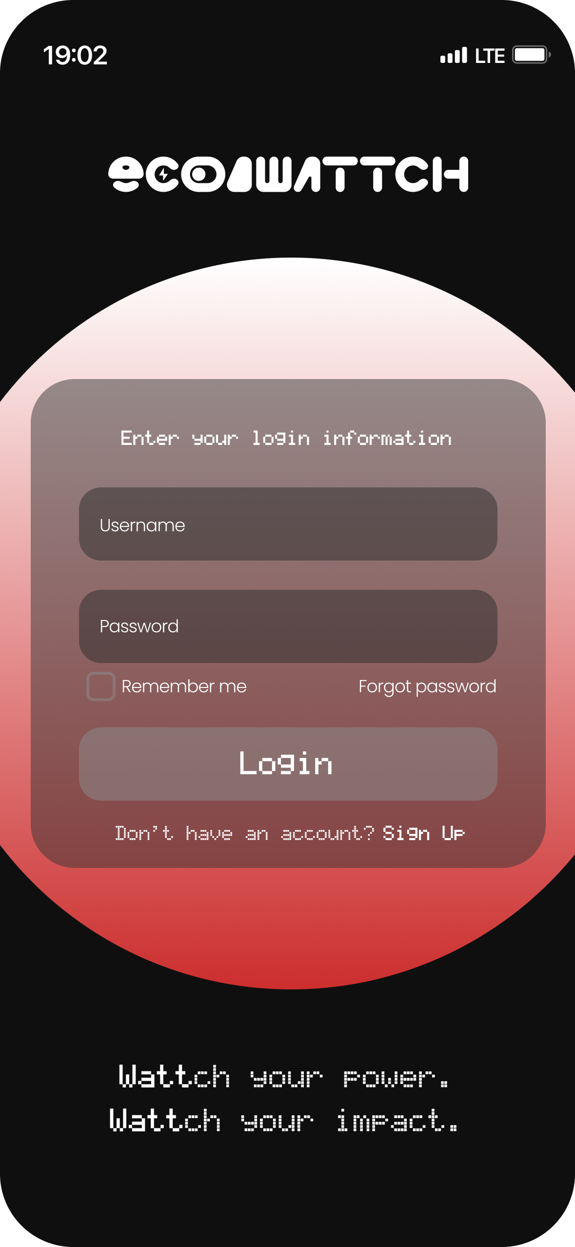 Login & Authentication Screen