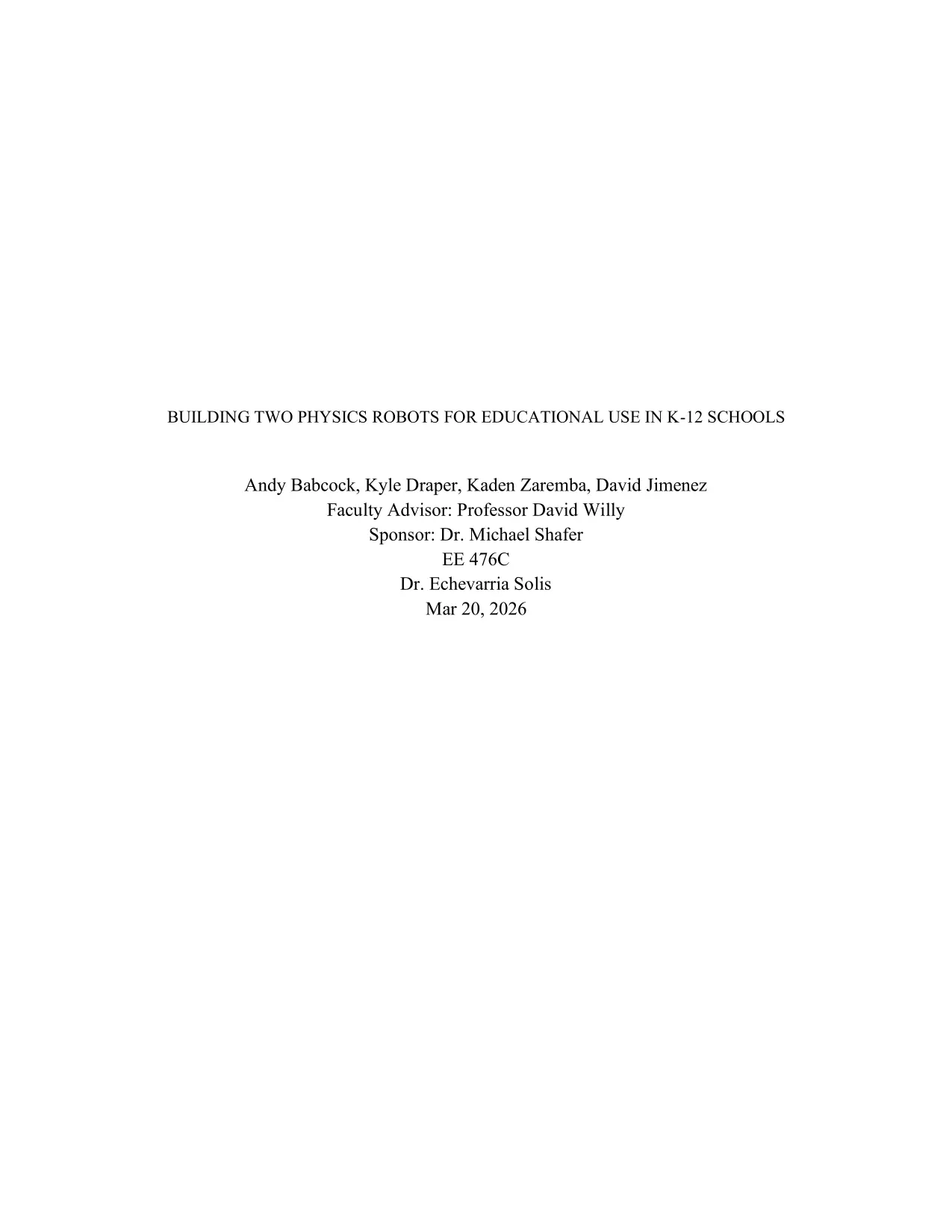 Spring 2026 Midterm Report Preview